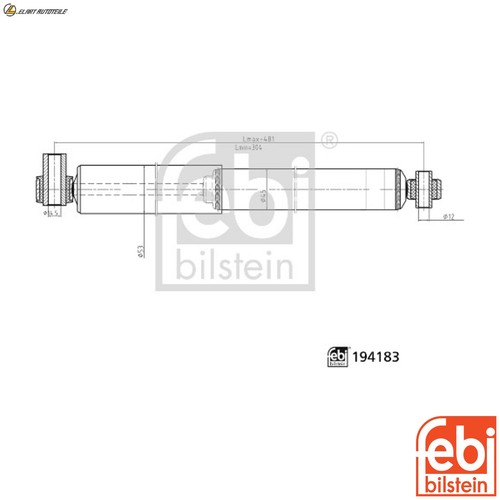 Shock absorber 194183 - shock,