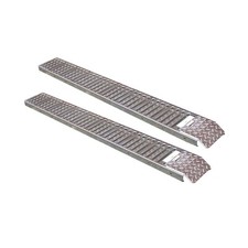 Pair of Steel Loading Ramps 500kg Max Load 1.9m ATV Quad Go-Kart Ride-on Mower