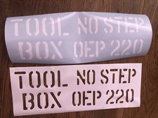 Stencil + Sticker military