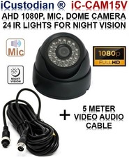 1080P AHD MIC MINI DOME CCTV