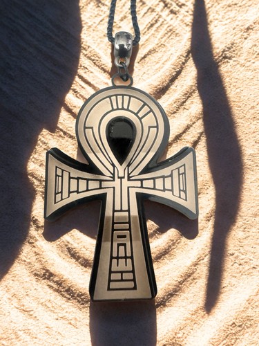 Ankh cross egyptian pendant - ankh,