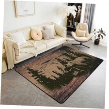  Hunting Bear Area Rug 3x5
