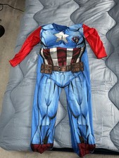 Marvel Avengers Captain America All-in-One Costume for Kids 5-6 Years