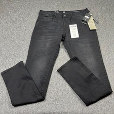 883 Police Jeans Mens W32 L32 Black Corvo Slim Fit Washed Stretch Denim BNWT