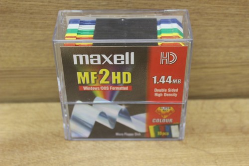 11x maxell floppy disk - disk, mf2hd