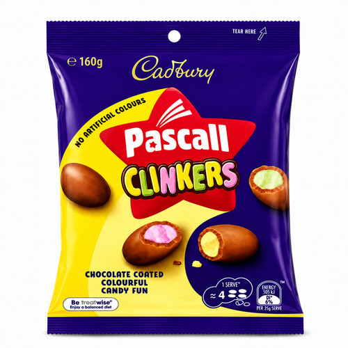 Cadbury pascall clinkers 160g - cadbury,