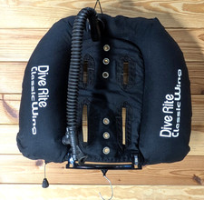 Dive Rite Classic Doubles Tank Wing Scuba BC BCD 60 pound Lift Capacity Black