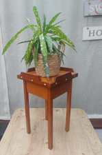 Vintage Floor Standing Wooden Plant Stand Vintage Plant Table
