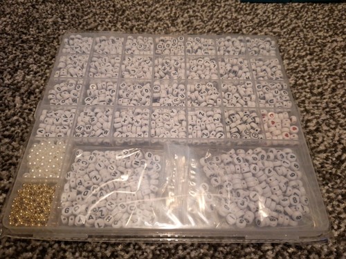Alphabet number beads - &,