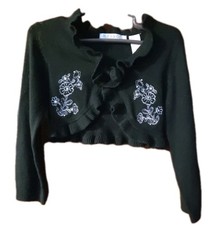 Girls Black bolero cropped