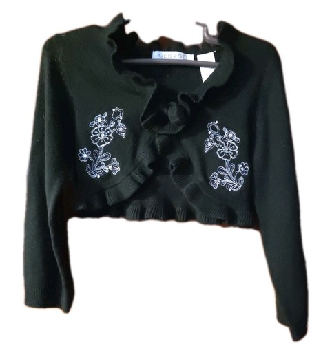 Girls black bolero cropped - girls,