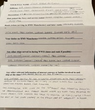 HMS Manchester leading seaman