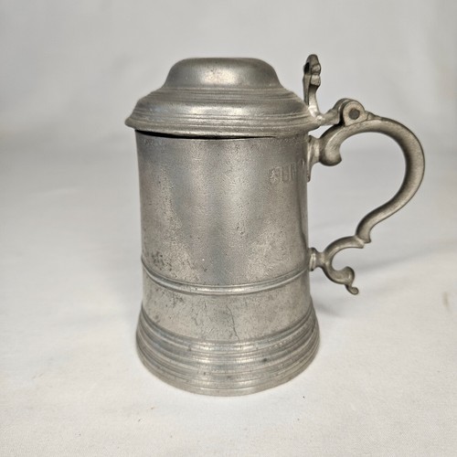Antique early 1800s pewter - early, 1/2