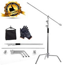 Light Stand C-Stand Photo Studio 3.3m Boom Arm Heavy Duty Stainless Steel Tripod