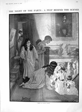 Old 1910 House Party Children