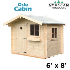 6' x 8' 28mm Log Cabin, Garden