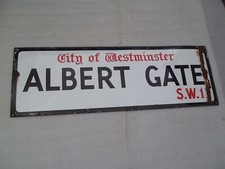 Vintage "Albert Gate SW1"
