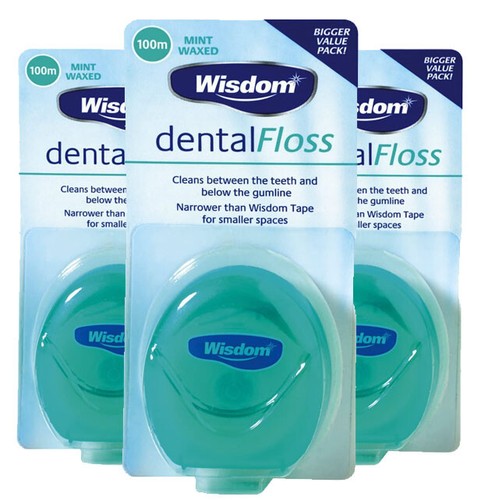 Wisdom dental floss mint - wisdom,