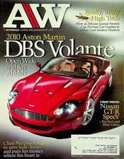 AutoWeek Magazine March 9, 2009 '10 Aston Martin DBS Volante, Nissan GT-R SpecV