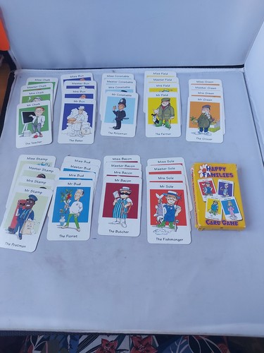 Happy families card game - families,