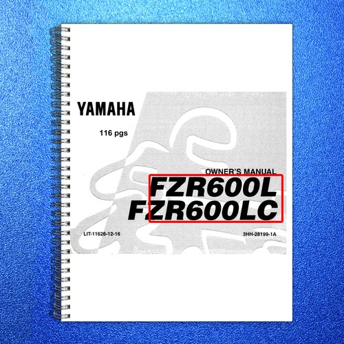 Yamaha fzr600l fzr600lc owners - yamaha,