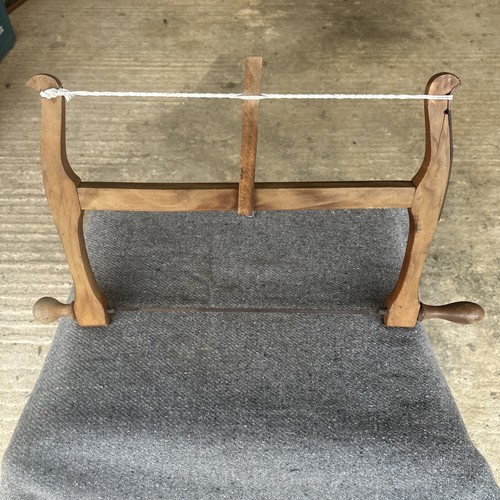 Vintage wooden turning bow saw - turning,