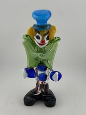 Glass Clown Figurine Colourful