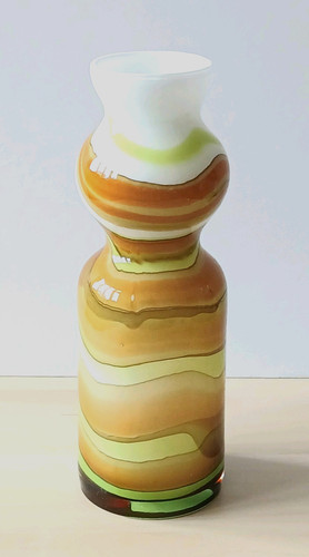 Empoli glass vase mid century - glass,