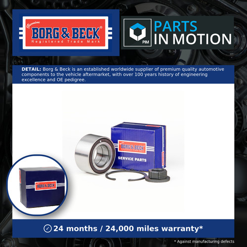 Wheel bearing kit front bwk744 - kit,