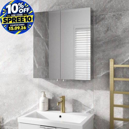 Double door bathroom mirror - door,