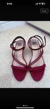 Women's Red Strappy Heel Shoes