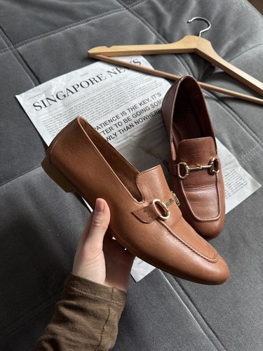Women paul green loafers brown - green,