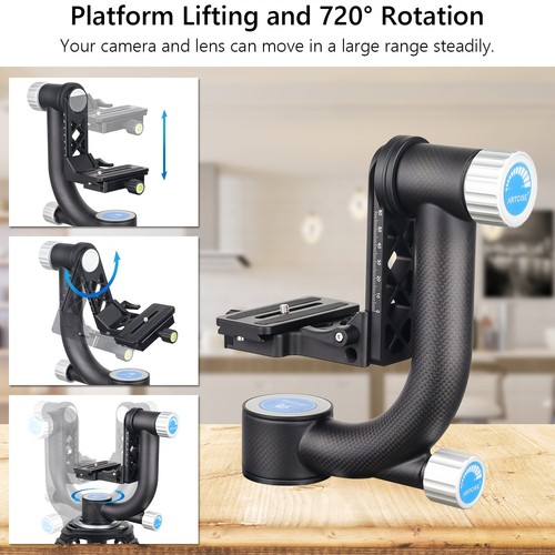 Carbon fiber gimbal head - fiber,