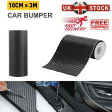 3D Carbon Fiber Black Gloss Textured Car Vinyl Wrap Sticker Decal Film Sheet DIY