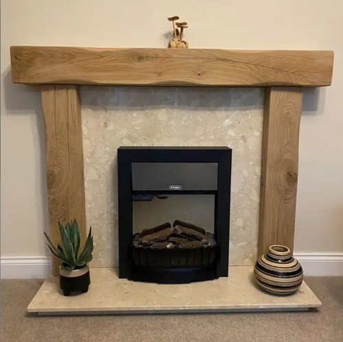 Fireplace surround solid oak - fireplace,