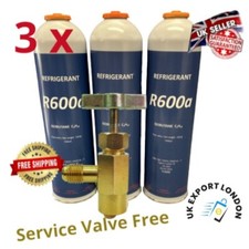 3 x R600a  REFRIGERANT GAS