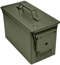 50 Cal Metal Ammo Box Military