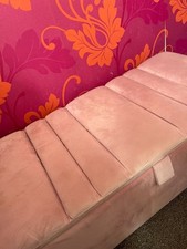 Ottoman Storage Box / Footstool Pink