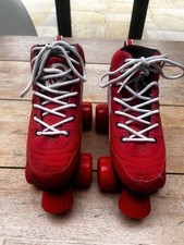 Red Rio Roller Pure Skates Childs Retro Style Size UK 1 Quad Skate - Childs