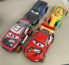 4 x Vintage Die Cast Disney Pixar Cars Toys Inc Lightning McQueen Etc