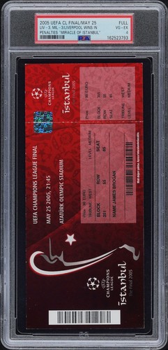 Ticket 2005 liverpool milan - ticket,