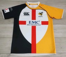 London Wasps St George's Day Rugby Shirt 2010 - Canterbury Large Jersey Top Flag