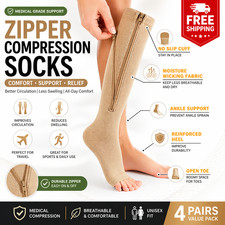 Zipper Compression Socks