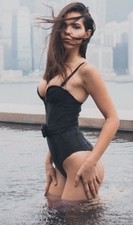 Agent Provocateur corset swimsuit S XS swimming costume black strapless NEW AP2