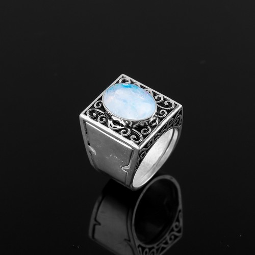 Poison ring moon stone - poison,