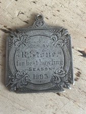 Stirling Silver Cricket Medal