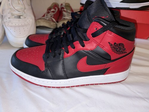 Nike air jordan mid - mid, bred