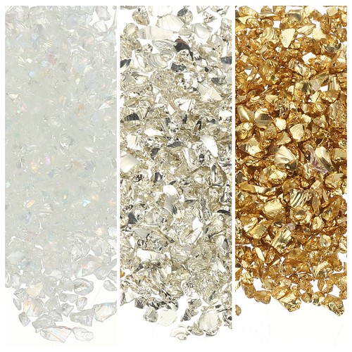 Colors crushed glass chips - crushed,