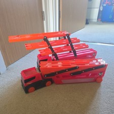  two Hot Wheels Mega Hauler Car Transporter Truck Mattel holds up to 50 cars 