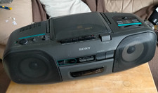Sony CFD-9 CD Cassette FM AM Radio Player Tested Working Cassette Needs Repair